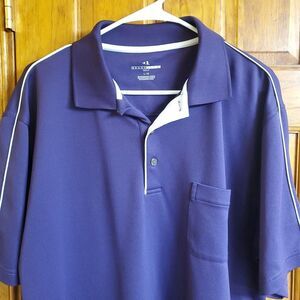 Grand Slam Performance Men's Polo Golf Shirt Purple Size Large Short Sleeve